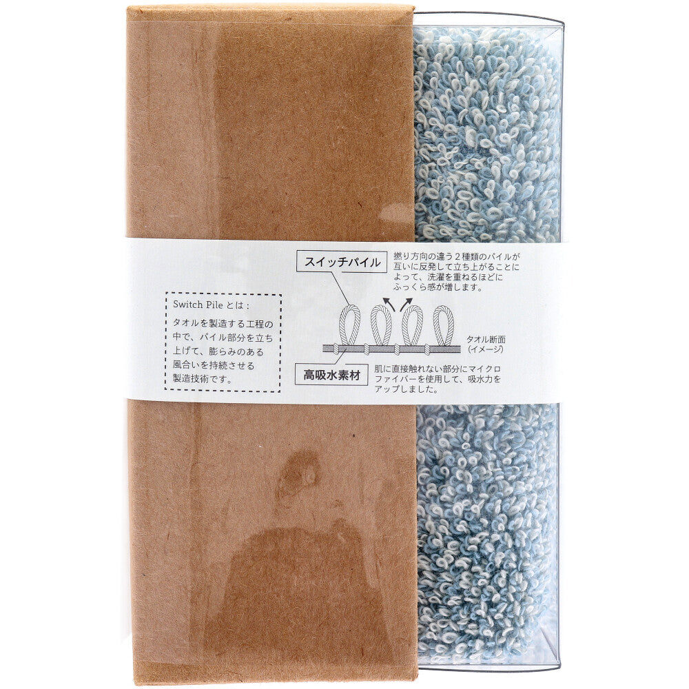 cocochiena (코코 치에나) 코코 큐브 페이스 타올 약 34 × 80cm 블루 CE-871 1 장 입 1 개