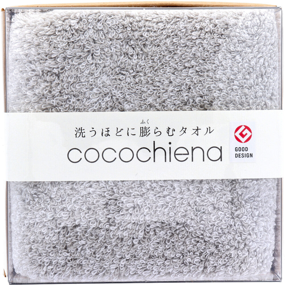 cocochiena (코코 치에나) 코코 큐브 페이스 타올 약 34 × 80cm 그레이 CE-871 1 장 입 1 개