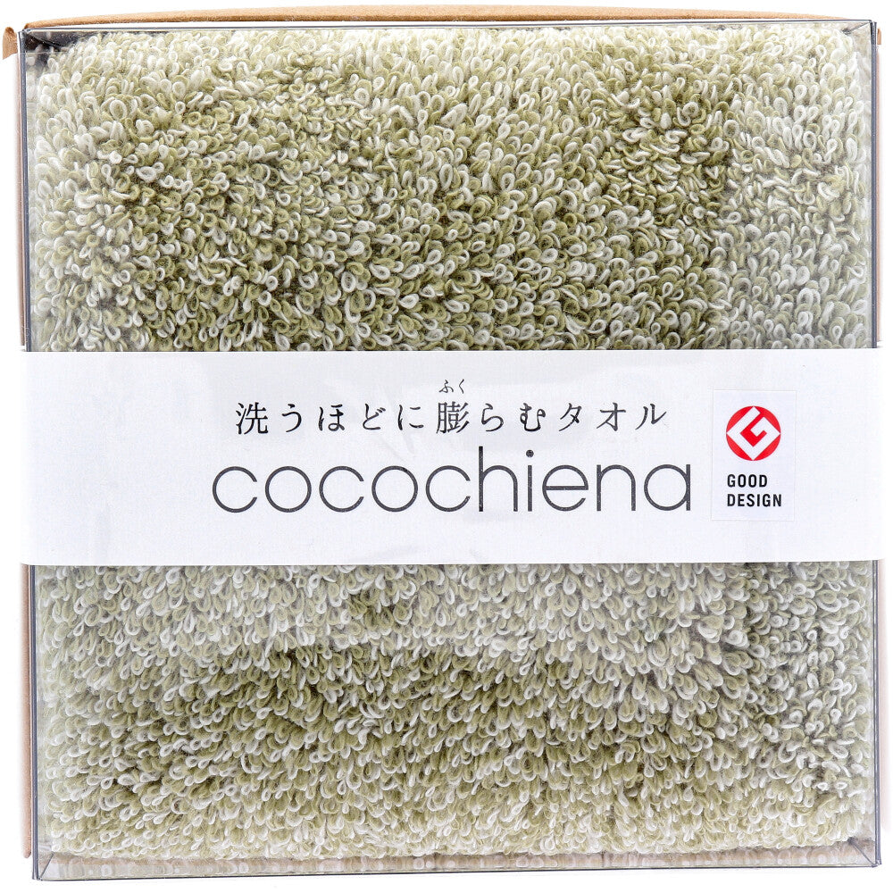 cocochiena (코코 치에나) 코코 큐브 페이스 타올 약 34 × 80cm 그린 CE-871 1 장 입 1 개