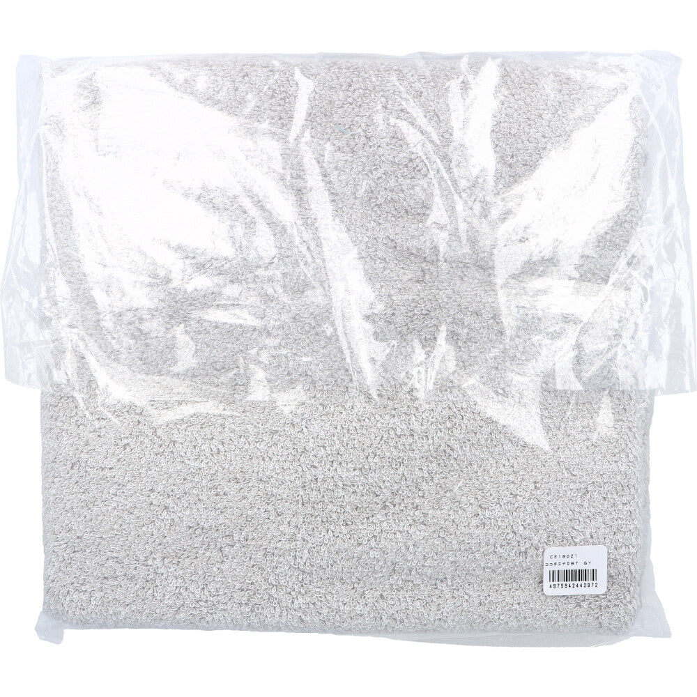 [Special price until November 26th] cocochiena2 Bath towel, approx. 60 x 120 cm, gray, CE18021, 1 piece, 1 item