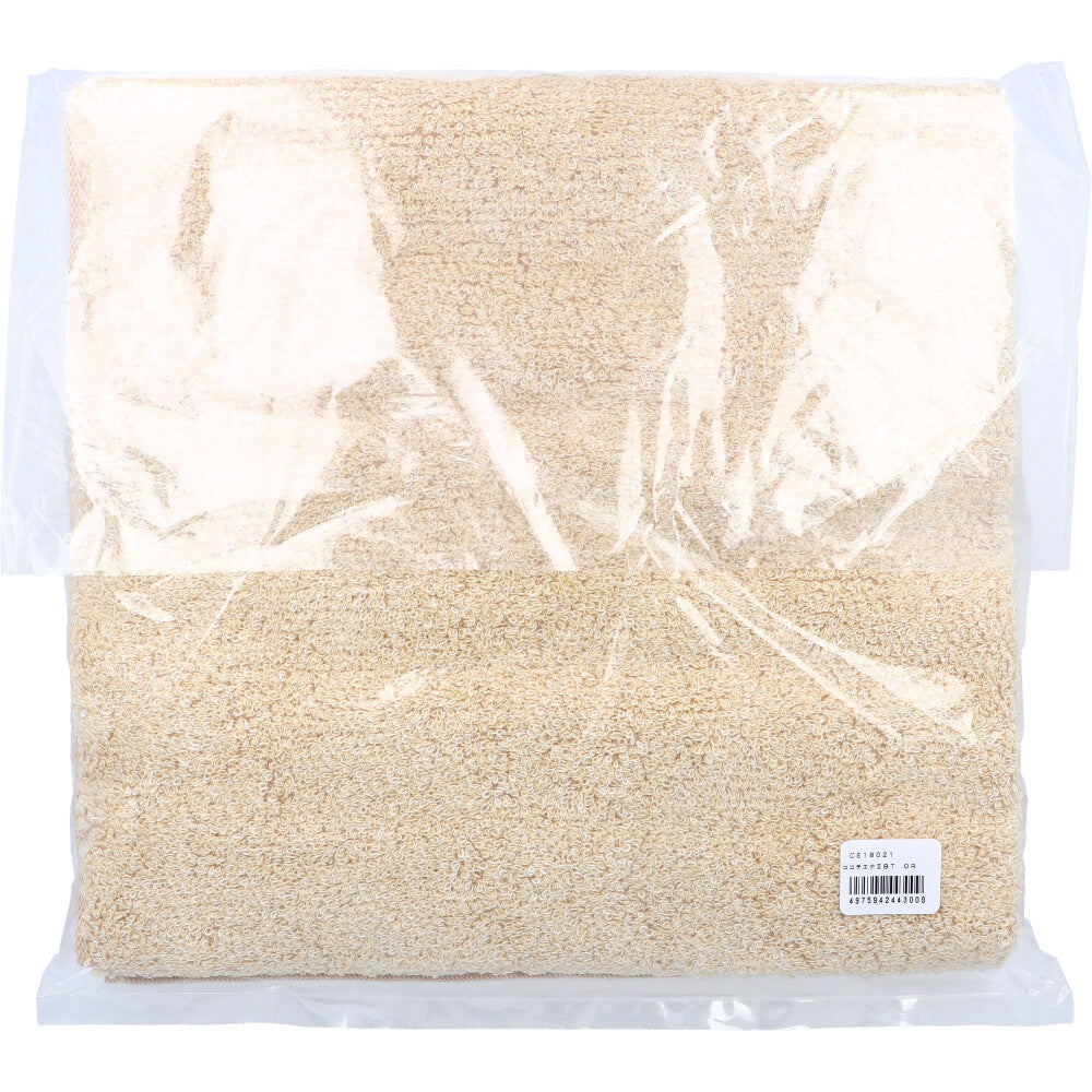 [Special price until November 26th] cocochiena2 Bath towel, approx. 60 x 120 cm, orange, CE18021, 1 piece, 1 item