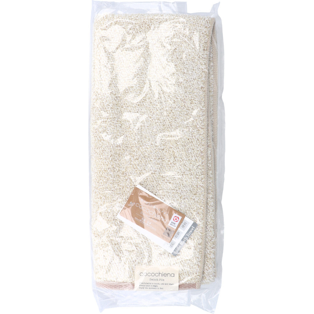 [11월 26일까지 특가]cocochiena2(코코치에나 2) 슬림 목욕 타올 약 34×120 cm아이보리 CE10021 1장입 1개