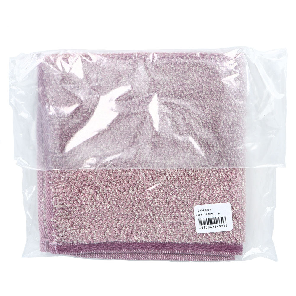 [11月26日まで特価]cocochiena2(ココチエナ2) ウォッシュタオル 約34×35cm ピンク CE4021 1枚入 1 個
