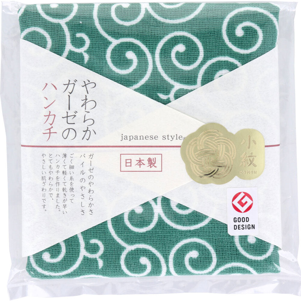 재패니즈 스타일 소문 부드러운 거즈 손수건 카라쿠사 약 30×30 cm JS-4140 1장입 1개