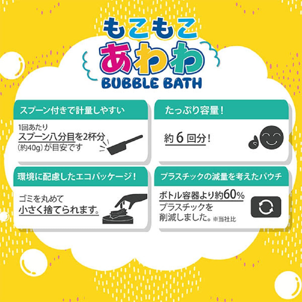 もこもこあわわ バブルバス りんごのかおり 240g 1 個