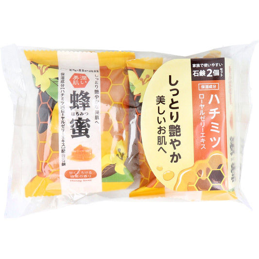 ファミリー石鹸 蜂蜜 甘くとろける蜂蜜の香り 80g×2個セット 1 個