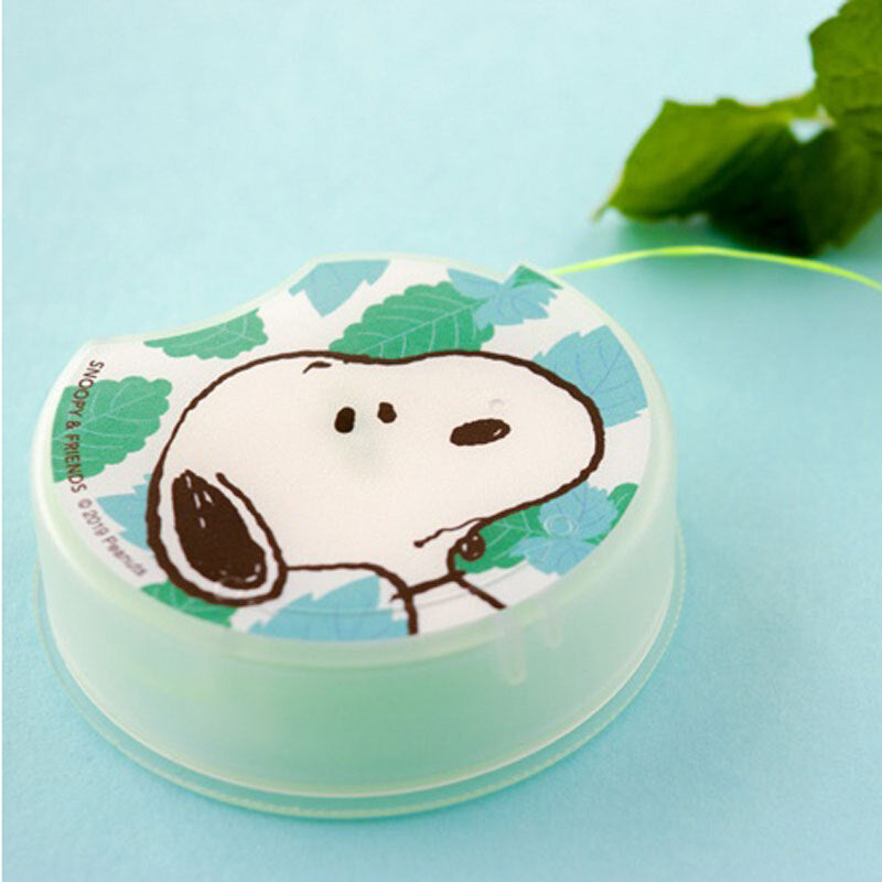 스누피 &amp; 프렌즈 치실 민트의 향기 50m 약 3개월분 1개