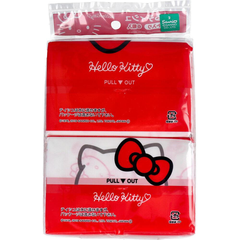 Hello Kitty Flushable Pocket Tissues 6 Pack 1 pc