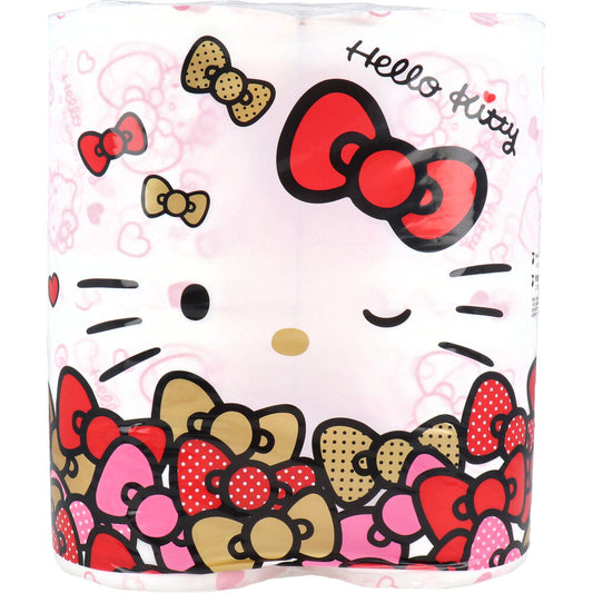 Hello Kitty toilet paper 30m double x 4 rolls 1 piece
