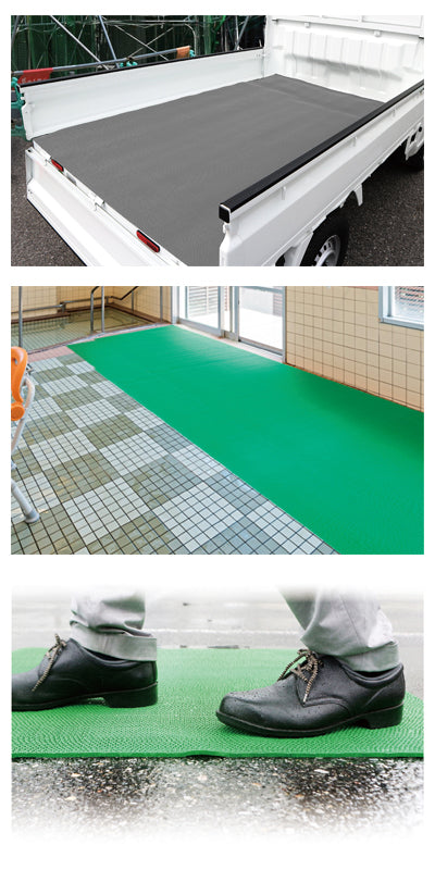 水切り安全歩行マット　90cm×2m / AI-9002BL　ブルー　1 巻