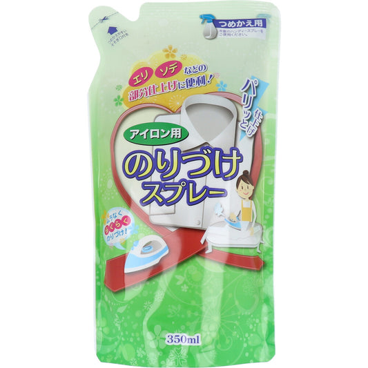 ラクラクのりづけスプレー アイロン用スプレーのり 詰替用 350mL 1 個