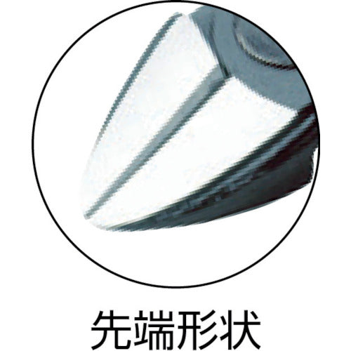 バーコ　強力型軟・硬線両用ニッパー　銅線切断Φ３．８ｍｍ　全長１６０ｍｍ　2101D-160　1 丁