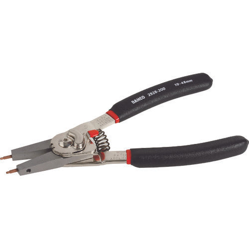 バーコ　穴・軸兼用スナップリングプライヤー　全長１６０ｍｍ　穴用適合リング７−２６ｍｍ　軸用適合リング３−２６ｍｍ　2928-160　1 丁