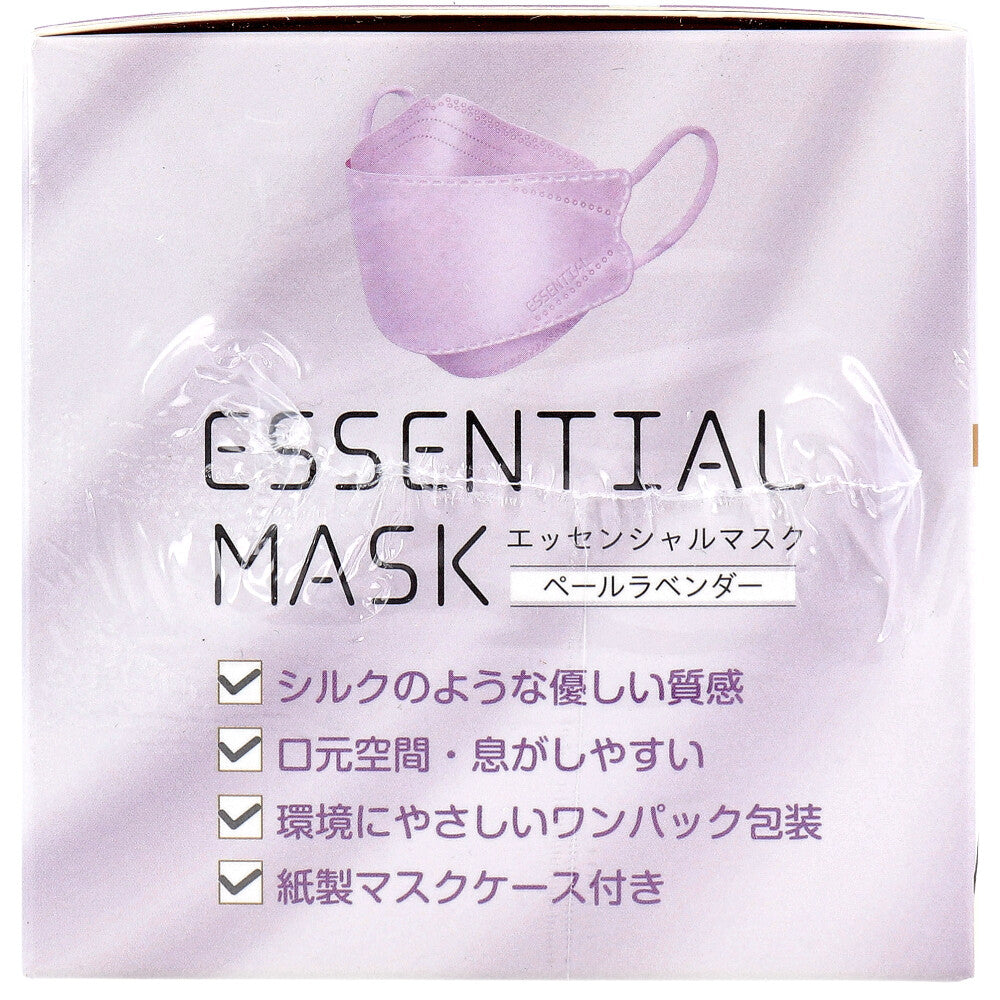 さらふわ ESSENTIAL MASK 不織布マスク ペールラベンダー FD30-LA 紙製マスクケース付き 30枚入 1 個