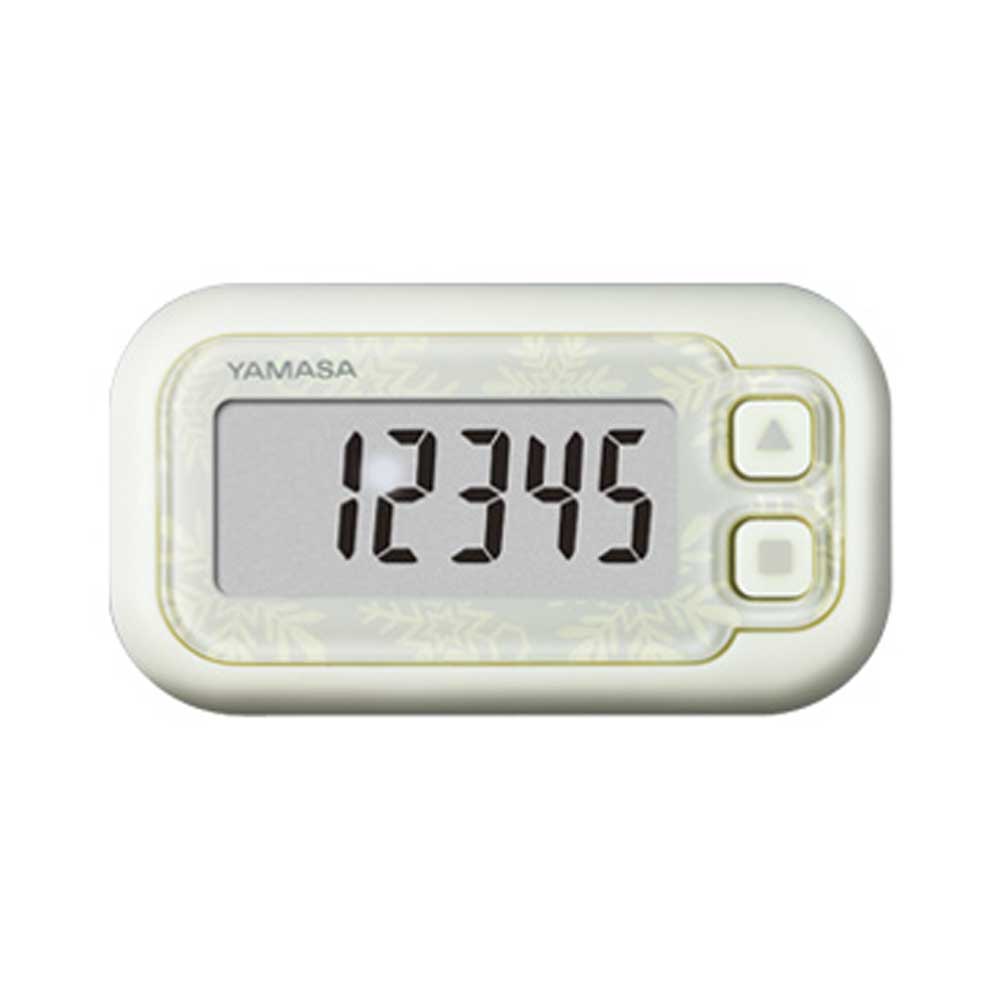 ヤマサ ポケット万歩計 らくらく万歩 EX-200W スノーホワイト 1 個