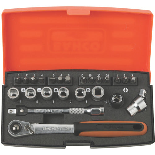 Bahco Standard Socket Set 1/4 SL24 1 S