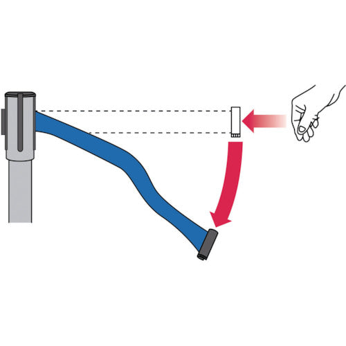 Teramoto Belt Partition Light Blue Belt SU-661-300-3 1 unit