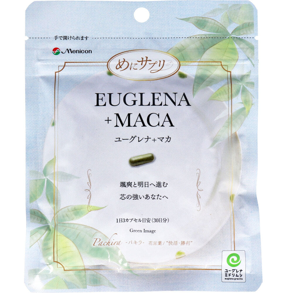 ※[販売終了]めにサプリユーグレナ+マカ 90カプセル入 30日分 1 個