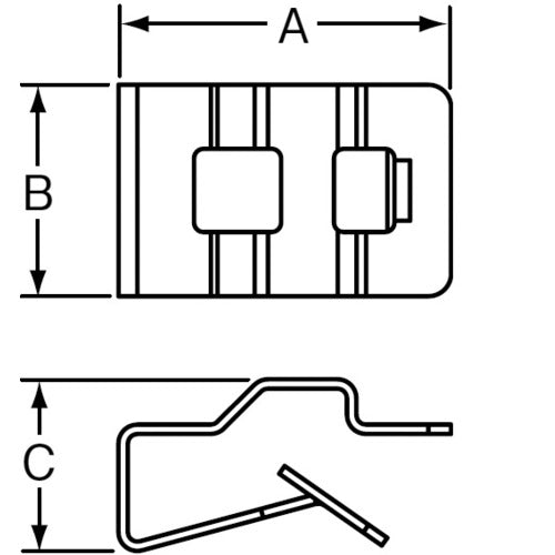 PANDUIT Photovoltaic Power Generation Fixture Metal Clip (100 pieces) MCMS12-PJ-C 1 bag