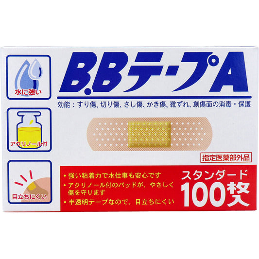 B.BテープA スタンダード 救急絆創膏 100枚入 1 個