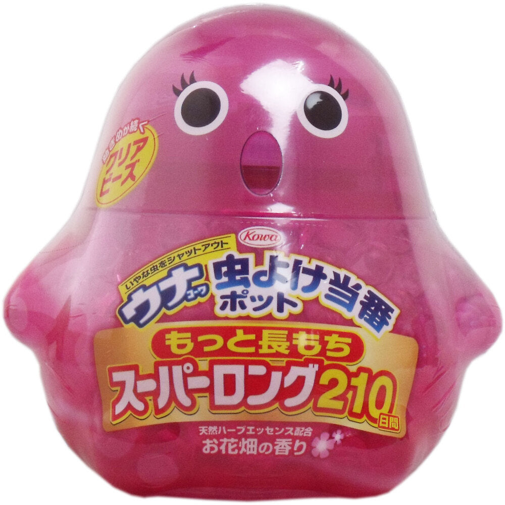 [シーズン終売]ウナコーワ 虫よけ当番ポット スーパーロング210日間 お花畑の香り 1 個