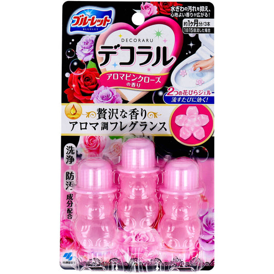 Bluelet Decoral Aroma Pink Rose Scent 7.5g x 3 bottles 1 piece