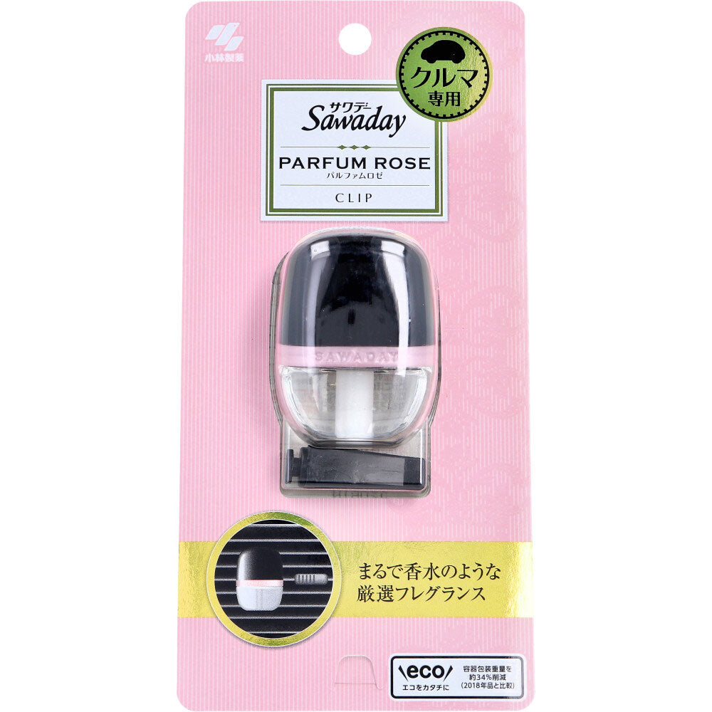[販売終了]サワデー クルマ専用クリップ パルファムロゼ 6mL 1 個