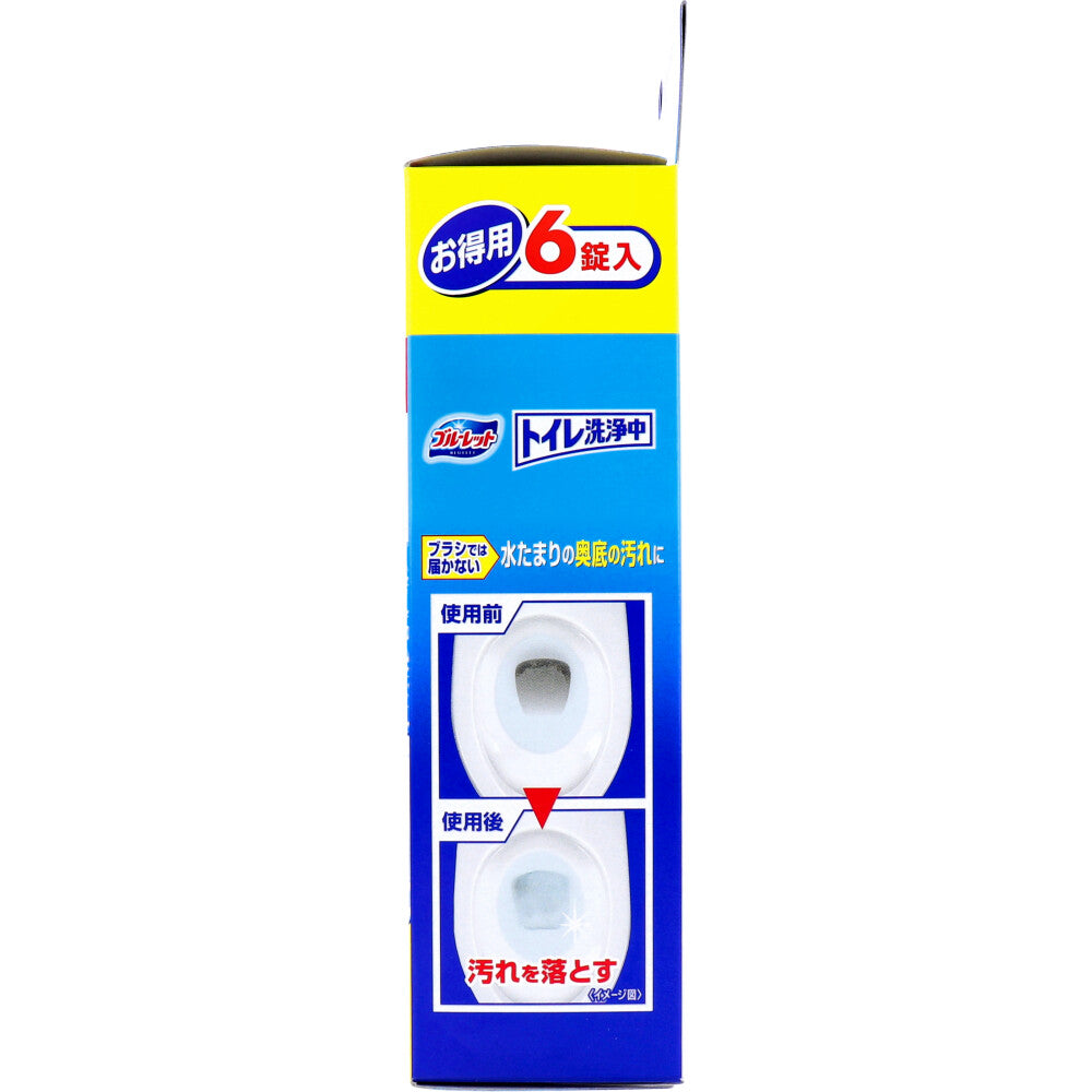 Bluelet Toilet Flushing Value Pack Fresh Mint Scent 6 Tablets 1 pc