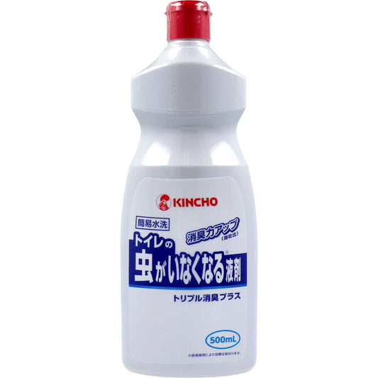 キンチョウ トイレの虫がいなくなる液剤 トリプル消臭プラス 500mL 1 個