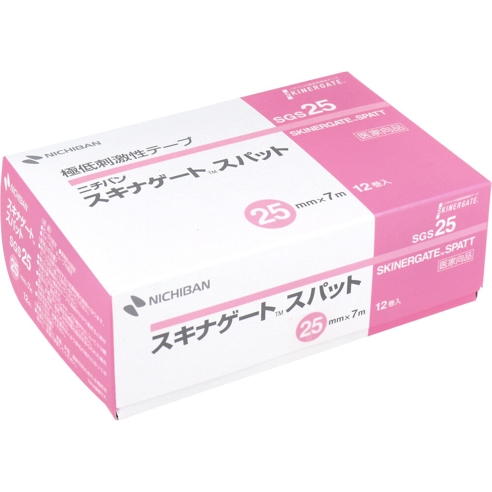【아울렛】니티반 극저자극성 테이프 스키나 게이트 스팟 SGS25 25mm×7m 12권입 1개