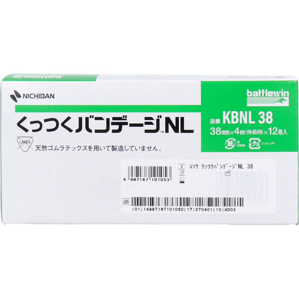 ニチバン くっつくバンデージNL 38mm×4m 12巻入 1 個