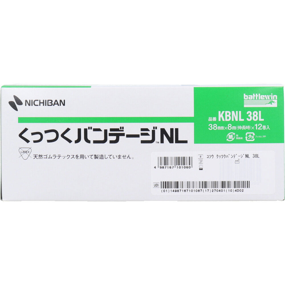 ニチバン くっつくバンデージNL 38mm×8m 12巻入 1 個