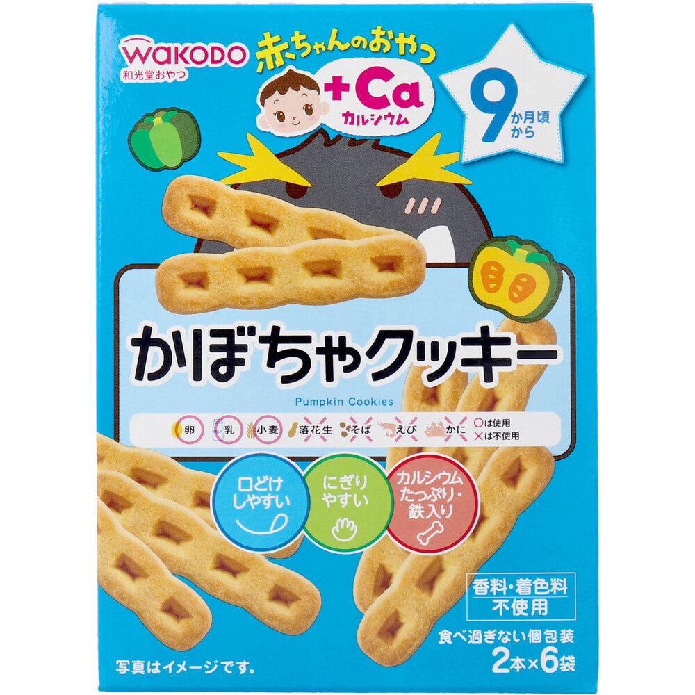 ※와코도 아기의 간식+Ca 호박 쿠키 2개×6봉투 1개