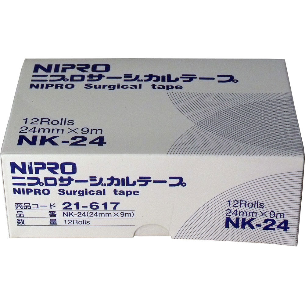 ニプロ サージカルテープ NK-24 24mm×9m 業務用12巻入 1 個