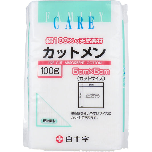 【아울렛】백십자 패밀리 케어 컷멘 5cm×5cm 100g입 1개