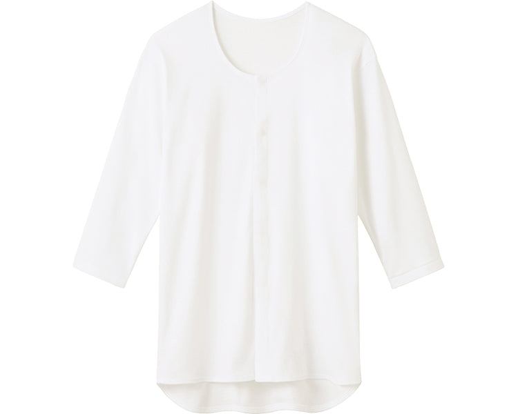 7分袖クリップシャツ　紳士用 / HWC118　M　ホワイト　1 枚