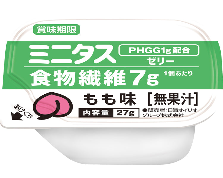 ミニタス　食物繊維ゼリー　もも味 / 021151　27g×9個　1 小箱