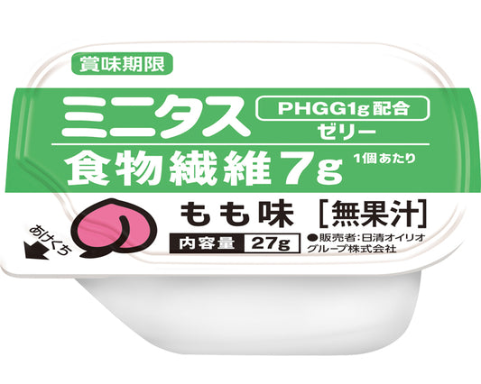 ミニタス　食物繊維ゼリー　もも味 / 021151　27g×9個　1 小箱
