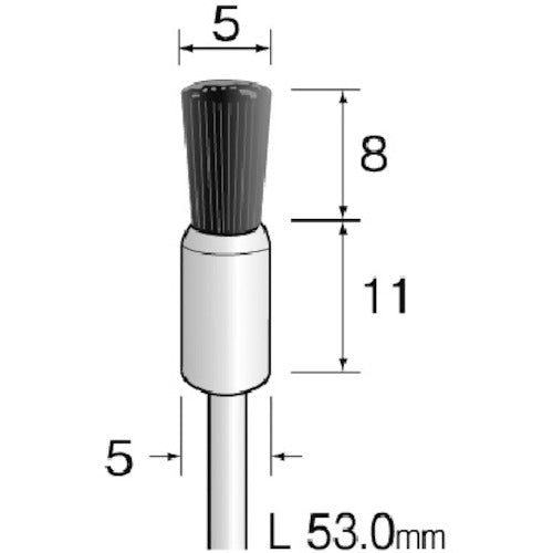 Ｍｉｎｉｍｏ　静電気防止ナイロン　エンドφ５　（３本入）　FC2083　1 PK