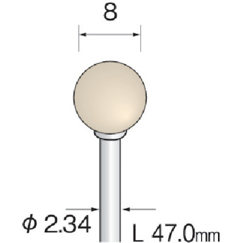 Minimo Felt Buff Hard Φ8 (10 pieces) GA1211 1 PK
