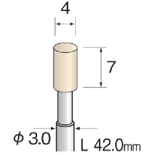 Ｍｉｎｉｍｏ　フェルトバフ　ソフト　Φ４　（１０本入）　GA2101　1 PK