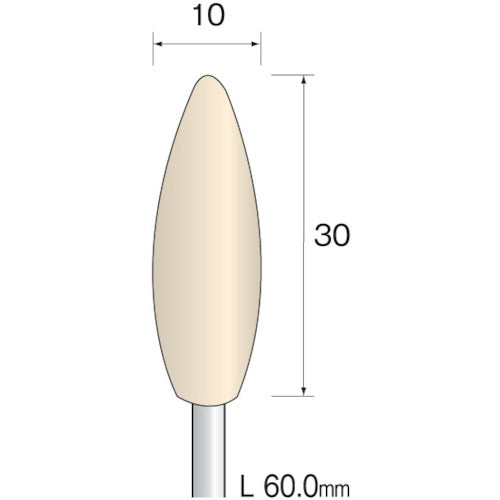 Ｍｉｎｉｍｏ　フェルトバフ　ソフト　Φ１０　（１０本入）　GA2253　1 PK