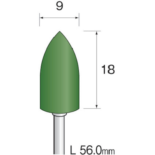 Minimo Green Felt Buff Φ9 (5 pieces) GA4053 1 PK
