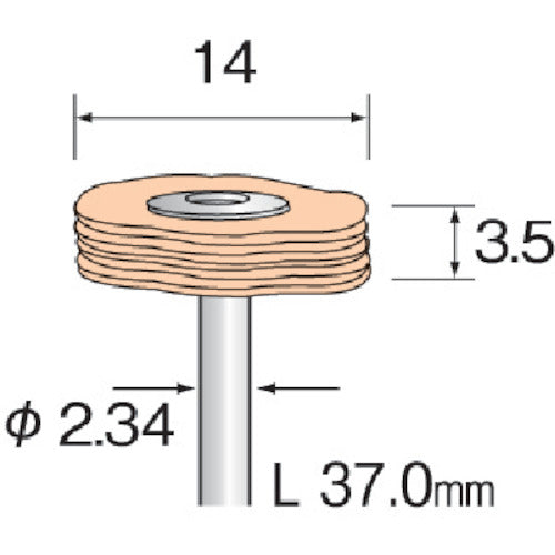 Minimo Layered Buff Cotton Φ14 (10 pieces) GA4301 1 PK