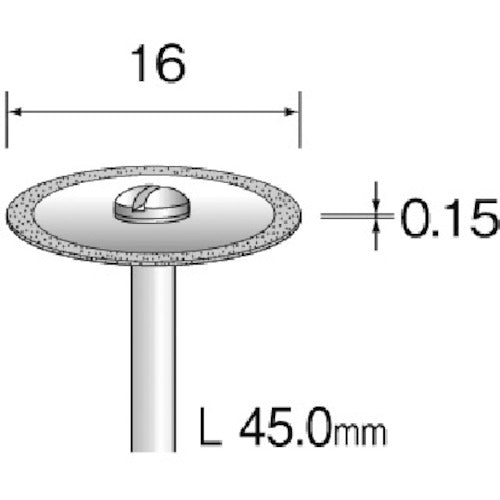 Minimo Electroplated Diamond Cutting Disc Φ16 MC1212 1 piece
