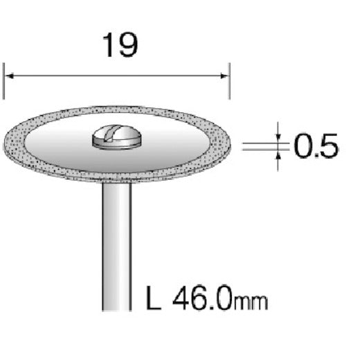 Minimo Electroplated Diamond Cutting Disc Φ19 #200 MC1218 1 piece