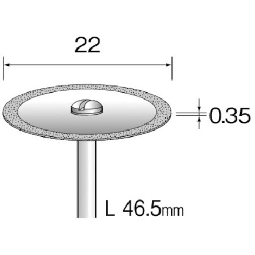 Minimo Electroplated Diamond Cutting Disc Φ22 #200 MC1224 1 piece