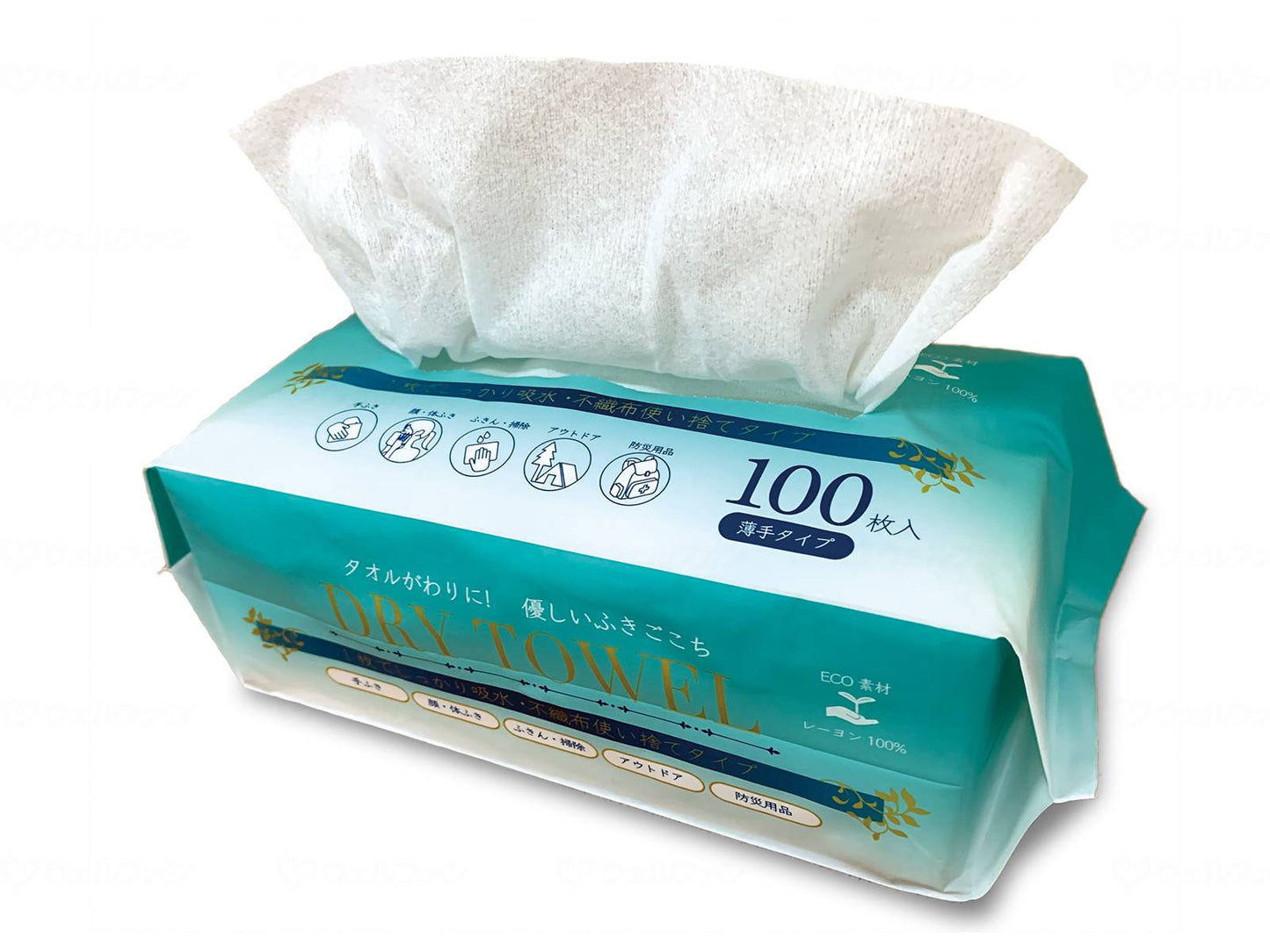 オーミケンシ使い捨てﾄﾞﾗｲﾀｵﾙ　薄手ﾀｲﾌﾟ　100枚入 ｹｰｽ