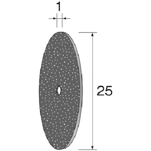 Ｍｉｎｉｍｏ　カッティング砥石　ＷＡ　φ２５×１　（１０個入）　MC2015　1 PK