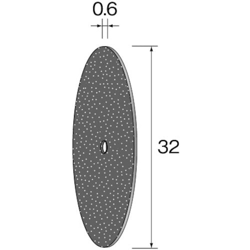 Ｍｉｎｉｍｏ　カッティング砥石　ＷＡ　φ３２×０．６　（１０個入）　MC2022　1 PK